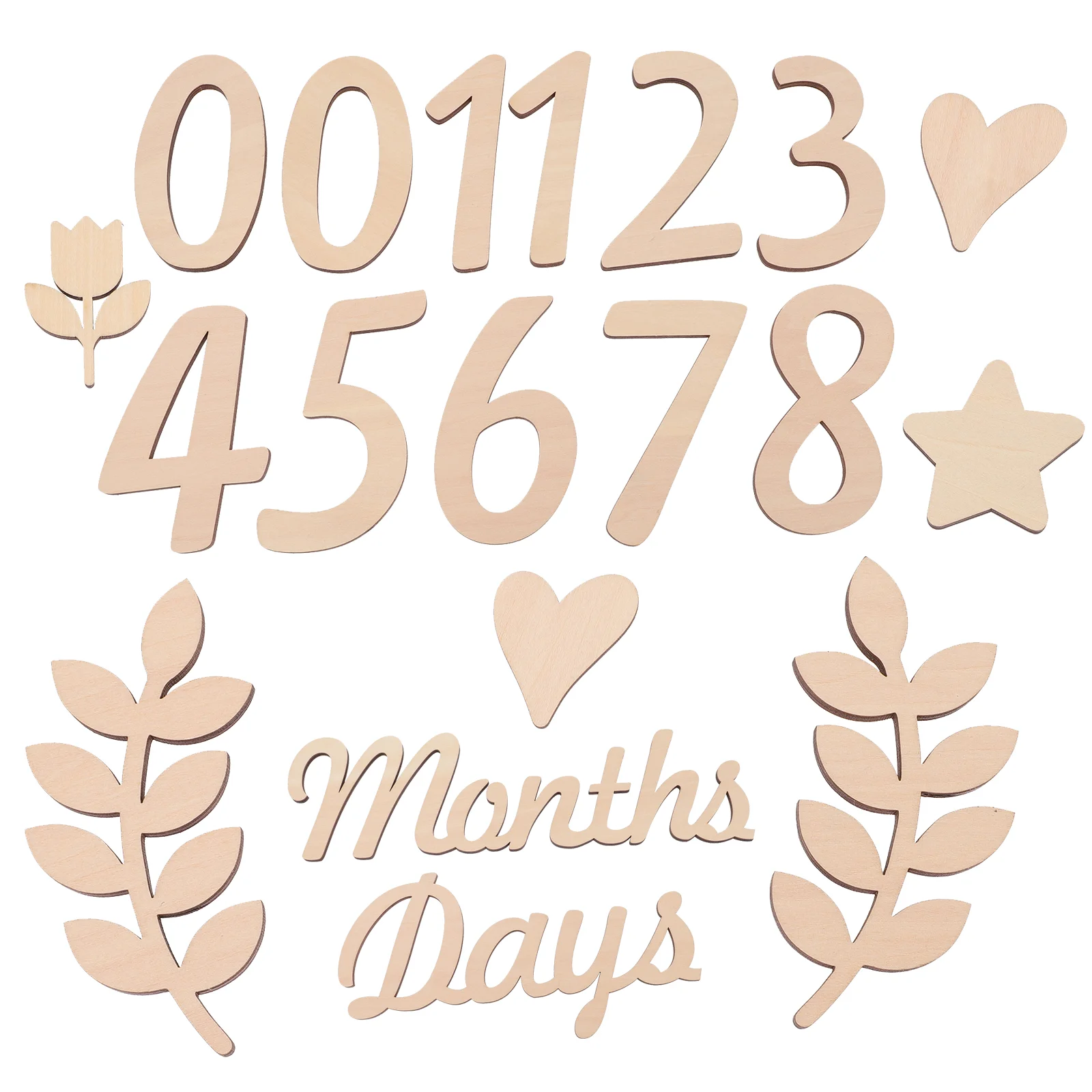 Baby Custom Halloween Month Plate Birth Number Sign Photo Props Building Blocks