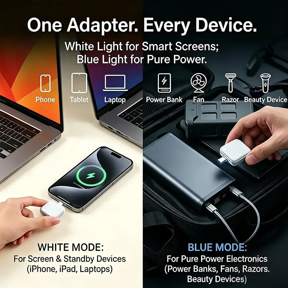 140W Auto Disconnect Charger Adapter, Full Charge Automatic Physical Separation Fast Charger, Anti Overcharge Battery Protection