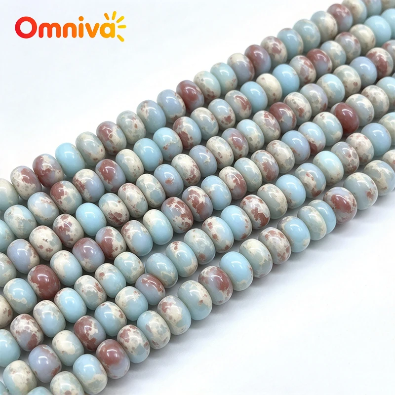 5A Lucky, piedra azul natural de Shoushan con diseño de tigre, cuentas de ábaco de lava para la creación de joyas, pulseras exquisitas de bricolaje, hilo de 15 pulgadas, 8 mm.