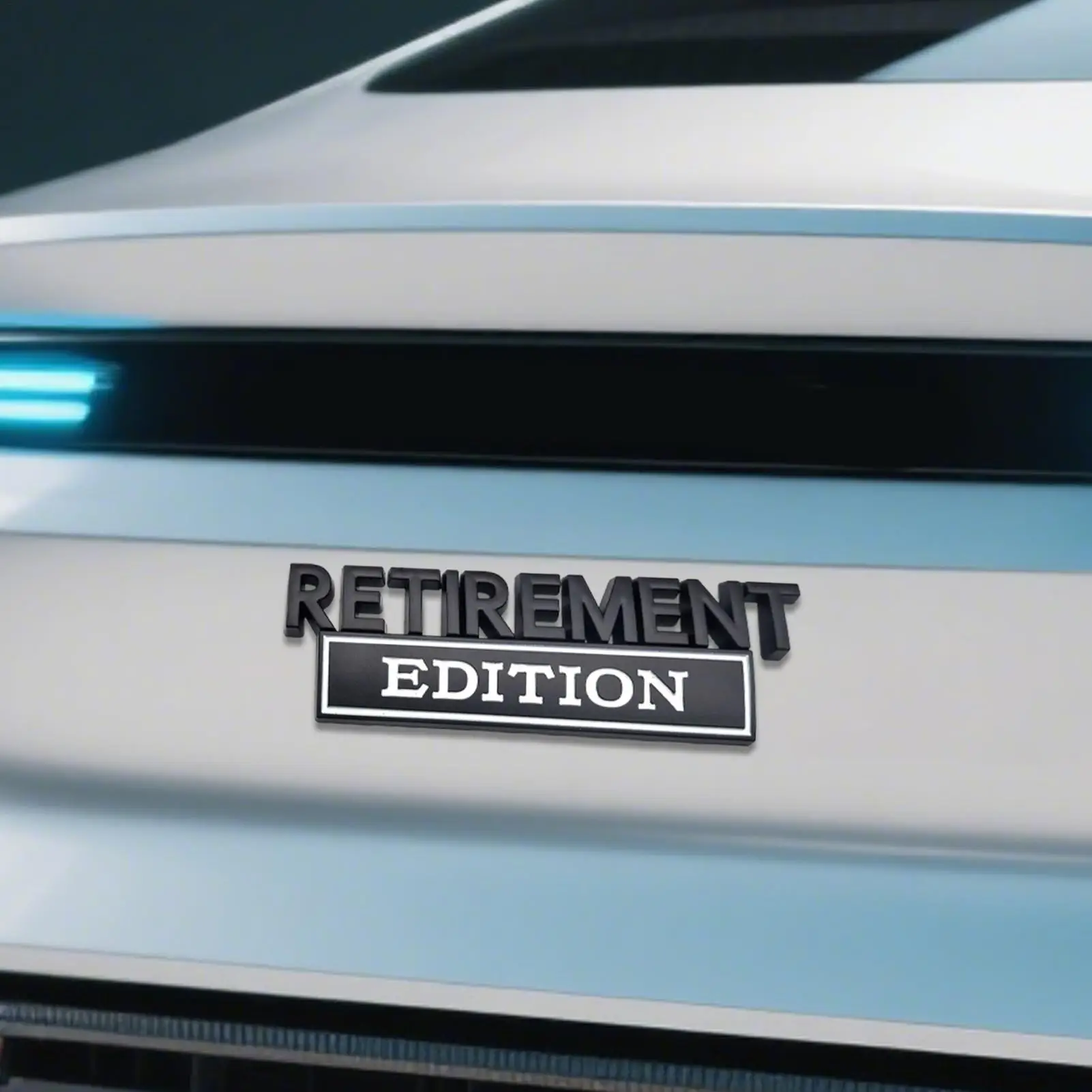 

Car Badges Retirement Edition Car Stickers 3D Metal Automotive Vehicle Exterior Sticker For SUV Tailgate Trunk Door Hood