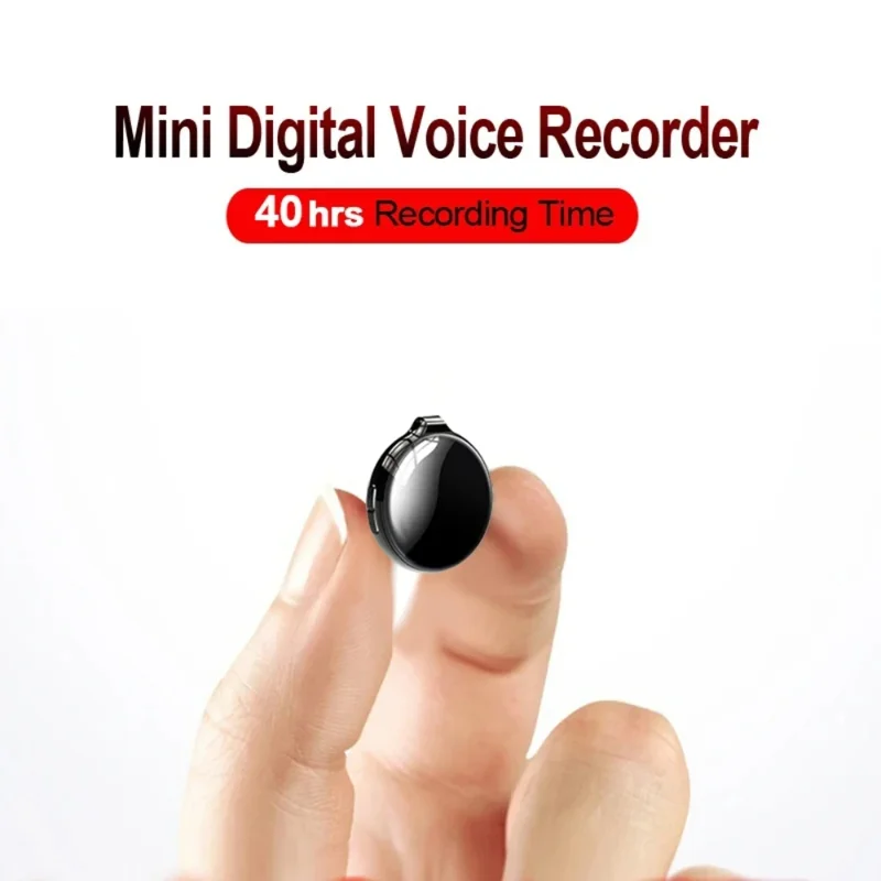 Pendant Mini Voice Recorder 4-32GB Noise Reduce Sound Record Activated Small Dictaphone Professional Listen Device Support OTG