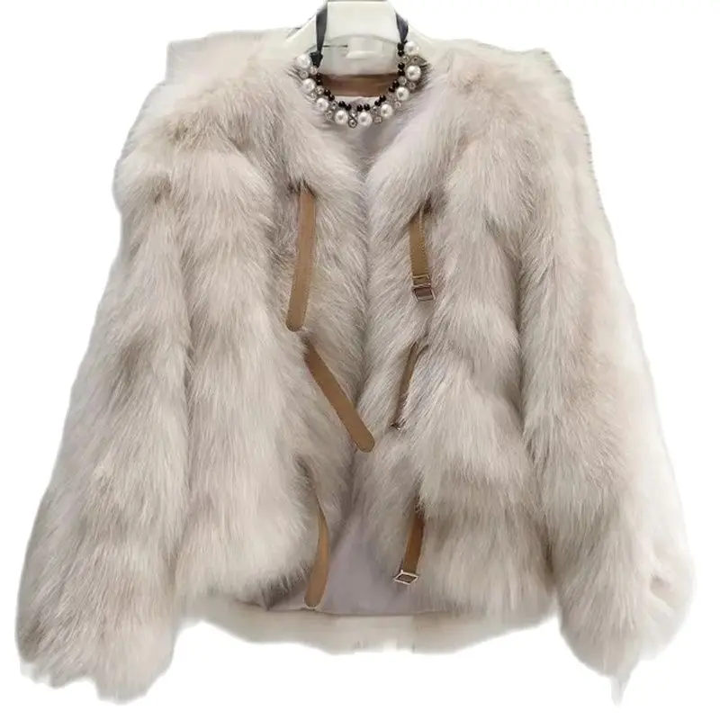 

2023 Autumn And Winter New Topeka Imitation Fox Fur Net Red Young Korean Version Of Fur Female Winter Short Mao Mao Coat Female.