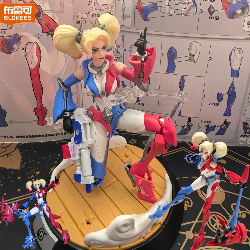 

Blokees New Dc Heroes Series Champion Class Harley Quinn Nightwing Robin Movable Assembled Action Figures For Adult Collectors