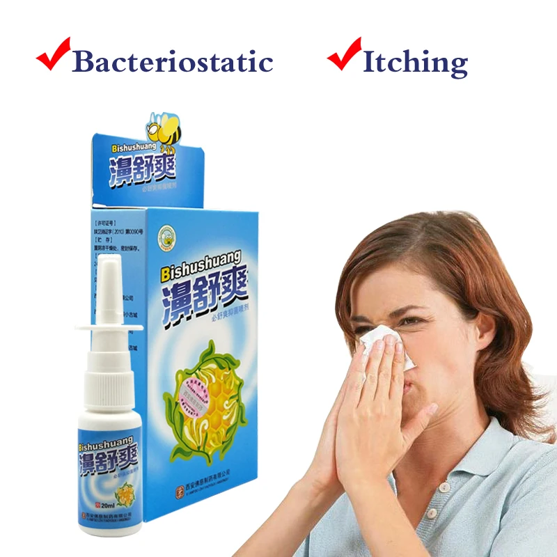 Nature Herbal Bactericidal Nasal Spray Clean Make Nose Comfortable Nose Drop Runny Dry Itching Congestion Nose Care