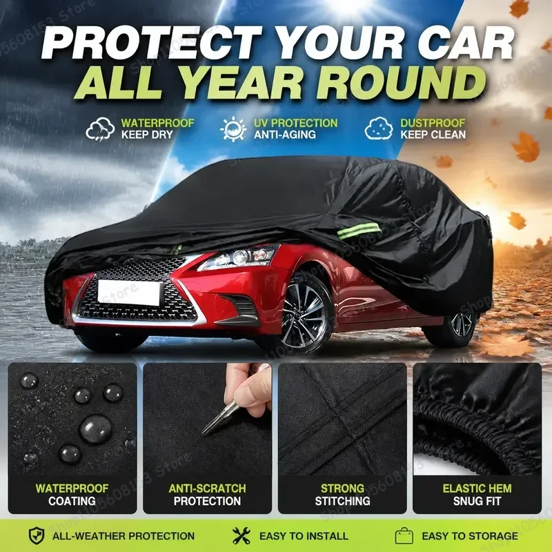 For Lexus CT 2011 2012 2013 2014 2015 2016 2017 2018 2019 2020 2021 2022 Car Cover UV Resistant Waterproof Dustproof All