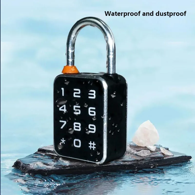 Portable Anti-theft Padlock APP Fingerprint Password Combination Smart Biometric Padlock USB Charging For Locker Luggage Gym