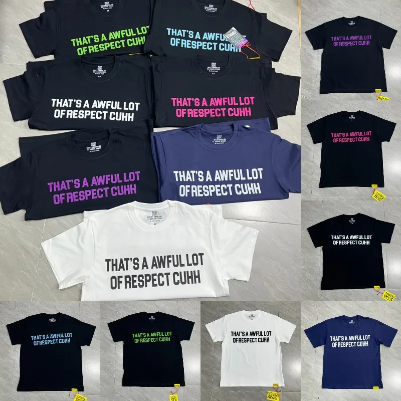 Basic American Print Crew Neck THAT'S A AWFUL LOT OF COUGH SYRUP T-shirts Loose Fit Daily Man Woman Versatile Short Sleeve Tops