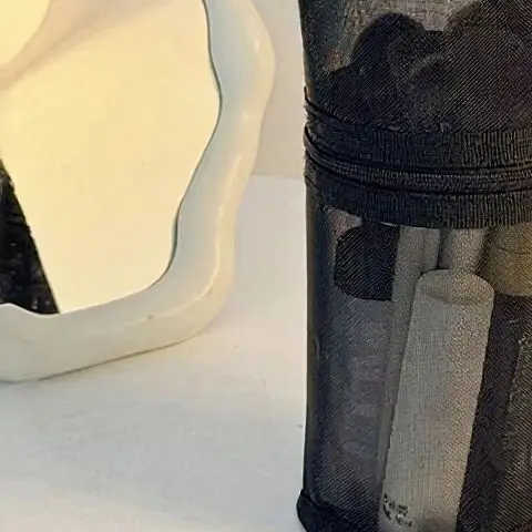 Mesh Dual-use Makeup Brush Storage Bag Portable Brush Case Simple Large Capacity Brush Bucket Holder Travel Stand-up Pouch