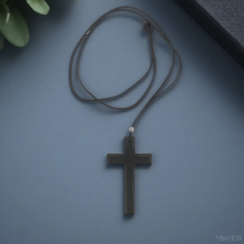 

Exquisite Craftsmanship Wooden Cross Pendant Car Hanging Decor Unique Style Faith Symbol Accessory Car Cross Hanging Accessories