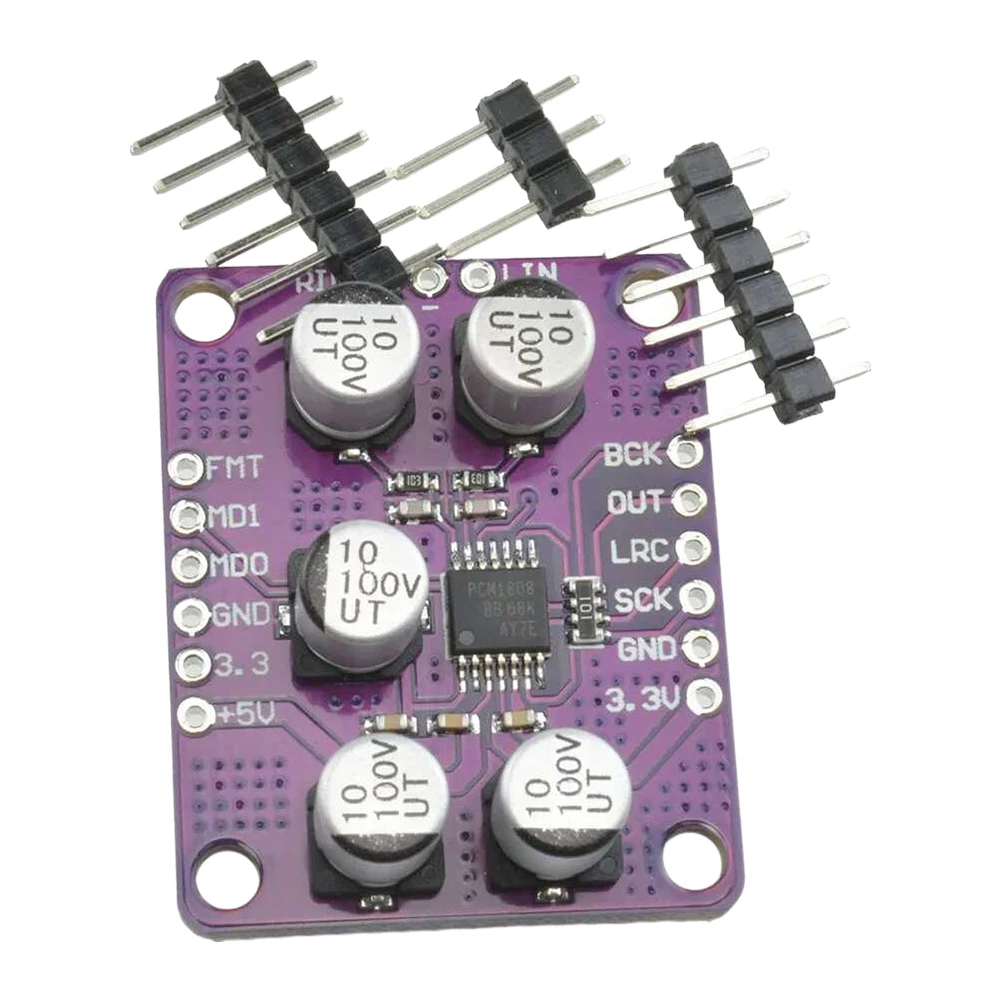 PCM1808 99dB SNR Audio Versterker Board 24bit Stereo ADC Single-Ended Analoge Ingang Decoder Versterker Board Speler Module