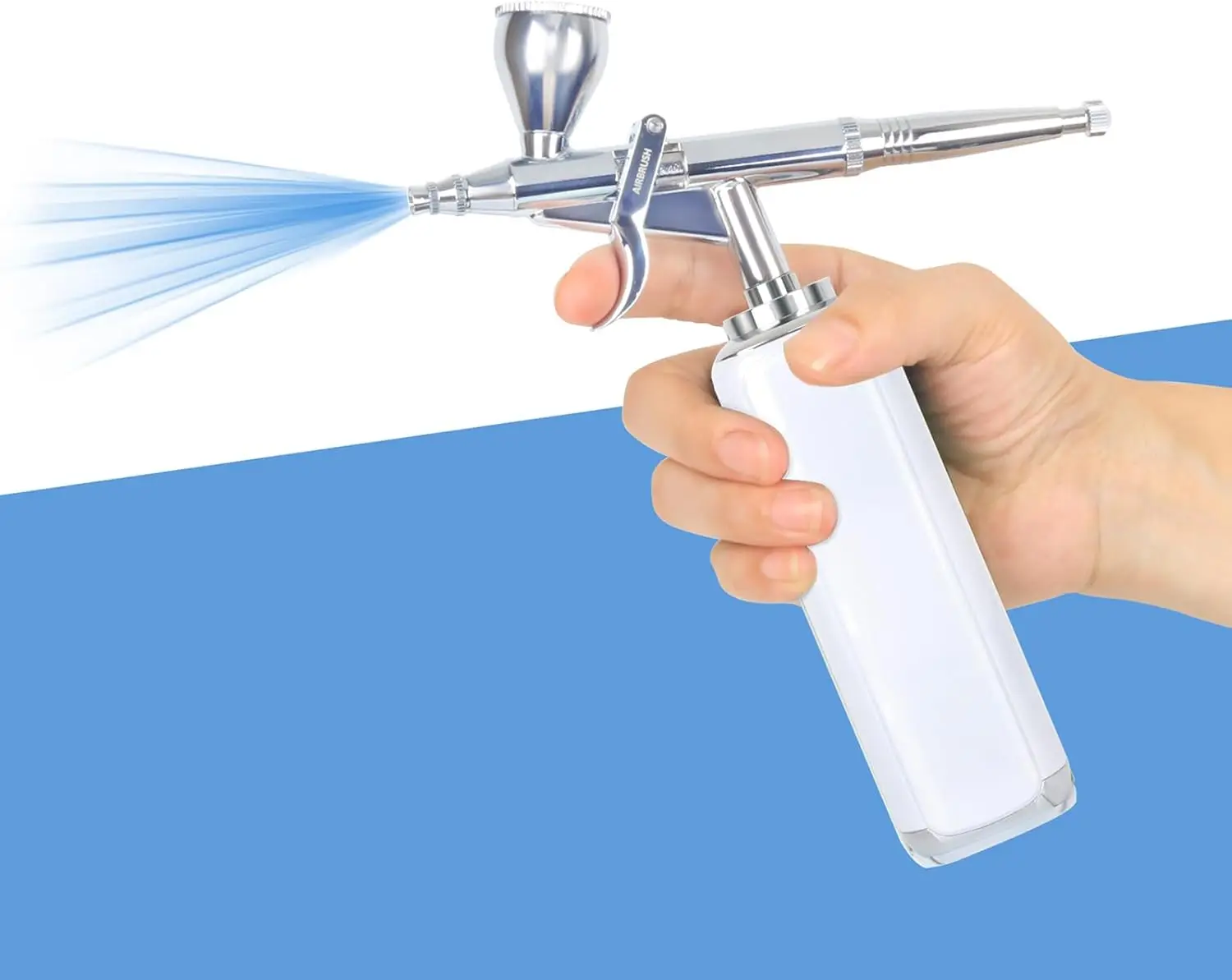 

Cordless Airbrush Kit, Wireless Portable Compressor, Rechargeable Mini Spray Gun for Nail Art, Tattoo, Model Painting, Makeup