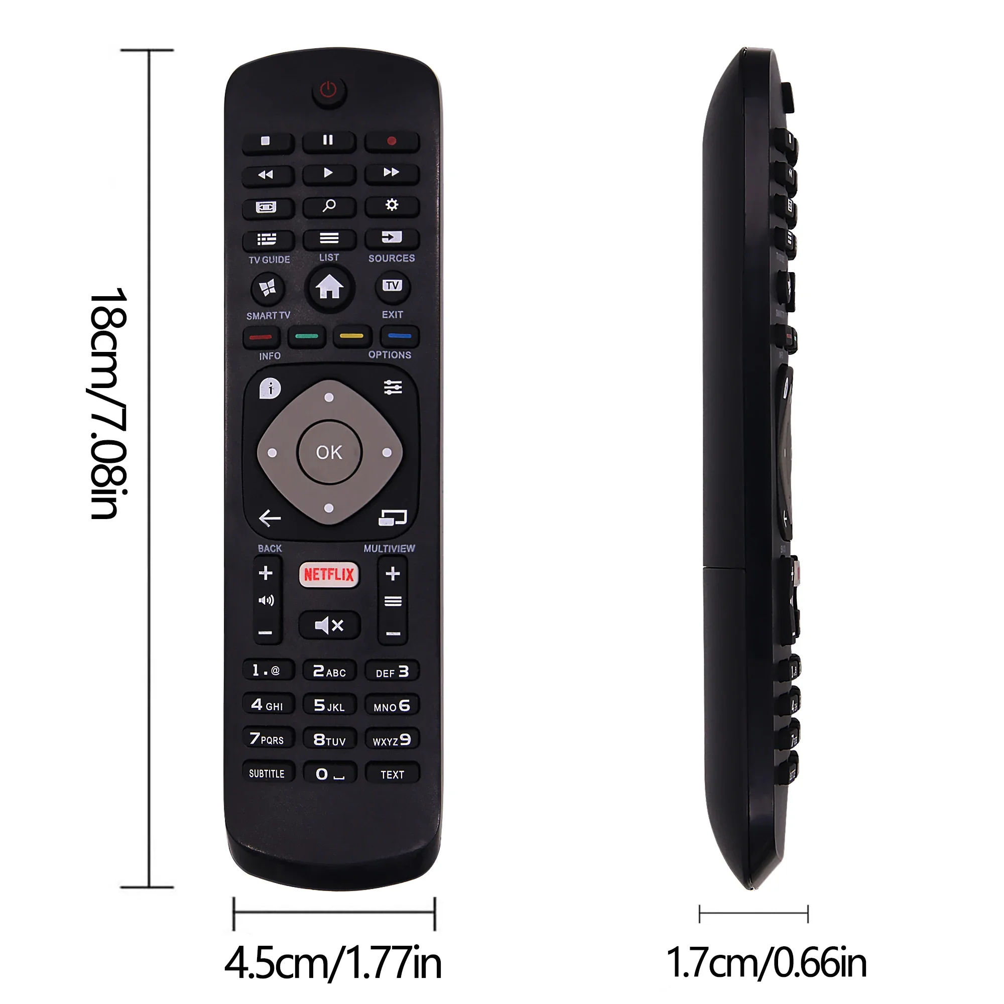 Genuine 996596003606 Remote Control for Philips 4K UHD HDR TV 32PFS5362 32PFS5803 43PUH6101 43PUS6162 43PUS6262 9.96597E+11 3986