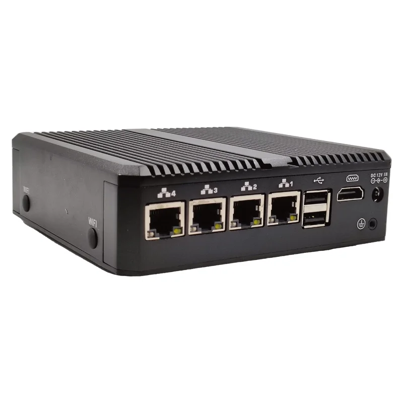 Customize Mini PC 4Lan 12th Gen N100 N95 I3 N300 N305 DDR5 Win11 HDMI 4*USB X86 Industrial Nano Router Pfsense Firewall Mini PC