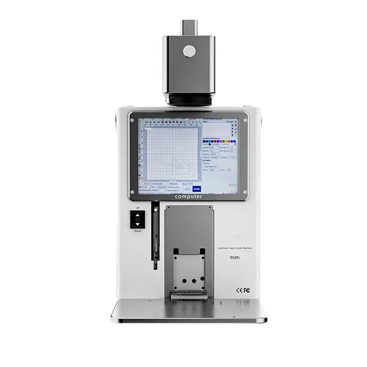 / m 958N 20W Fiber Laser Machine PLC and Engine Core Components  Broken Back Glass Removal m