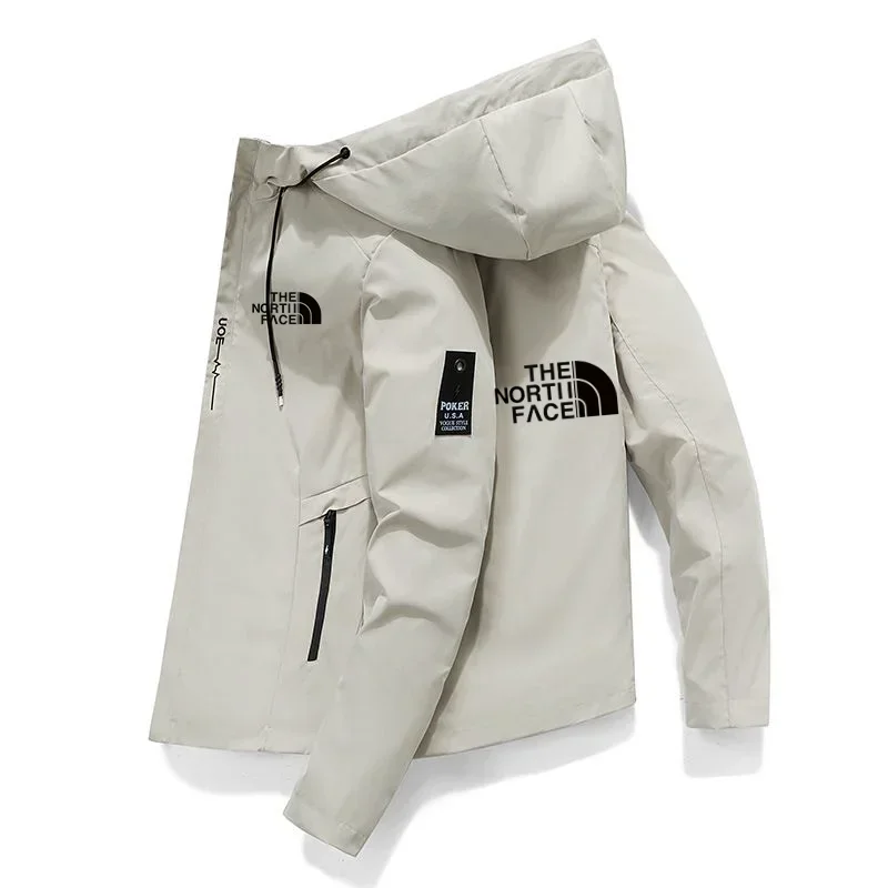 

2024 Spring and Autumn Brand New High Quality Men's Windproof Zipper Hooded Baseball Jacket Outdoor Sports Leisure High Quality