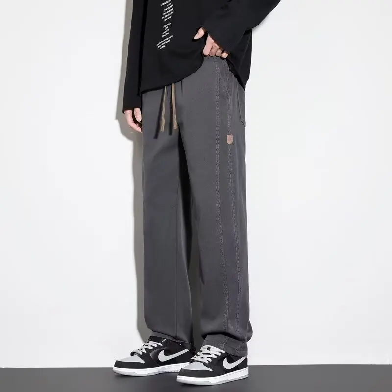 بنطلون عمل رجالي على الطراز الأمريكي مقاوم للاهتراء فضفاض للصيف في الهواء الطلق حماية العمل ساق مستقيمة ملابس عمل سراويل طويلة