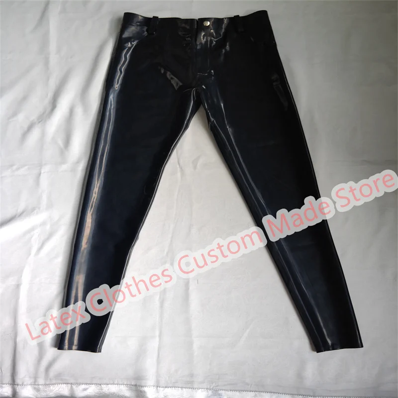 

Black Color Sexy Pants Lingerie for Women Handmade Rubber Trousers Fetish Cosplay Costumes Customize