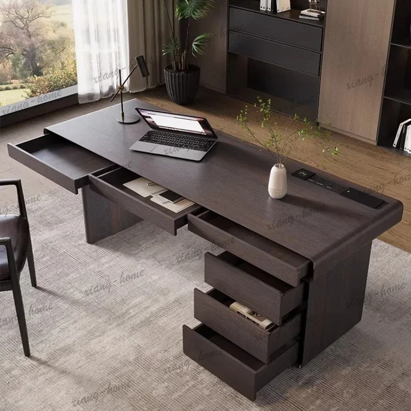 LD Italian Style Office Desks Minimalist Design Wooden Modern Advanced Office Desks Balcony Homestay Furniture Schreibtisch