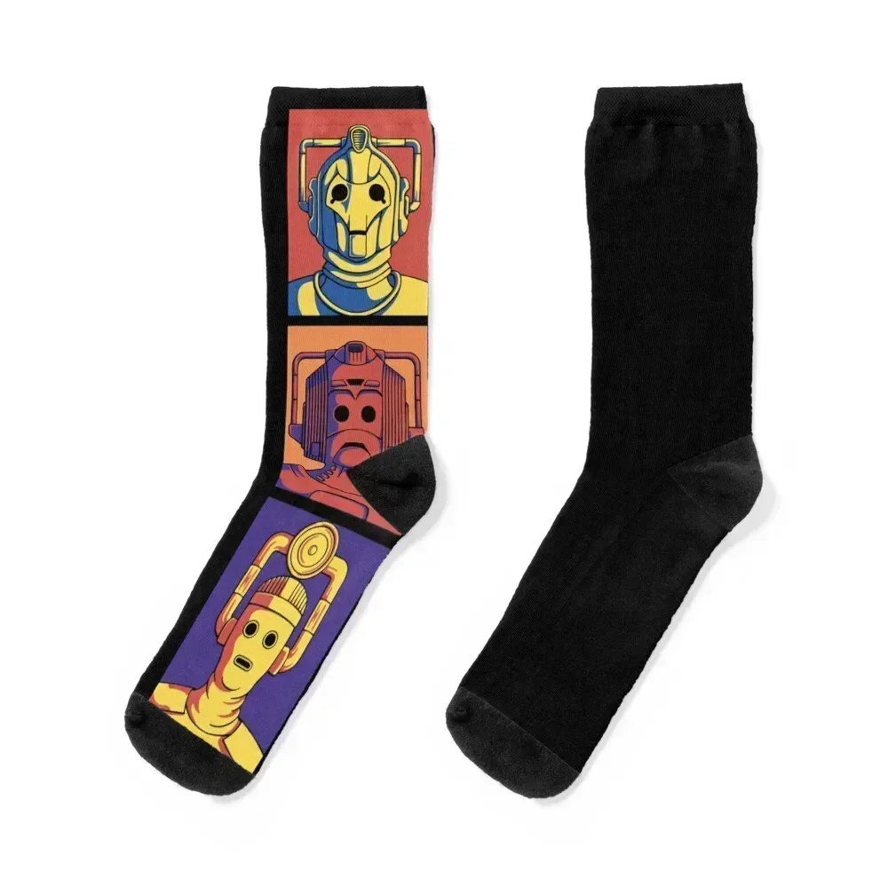

Cyberpop Evolution Socks cotton christmass gift bright garter retro Men Socks Luxury Brand Women's