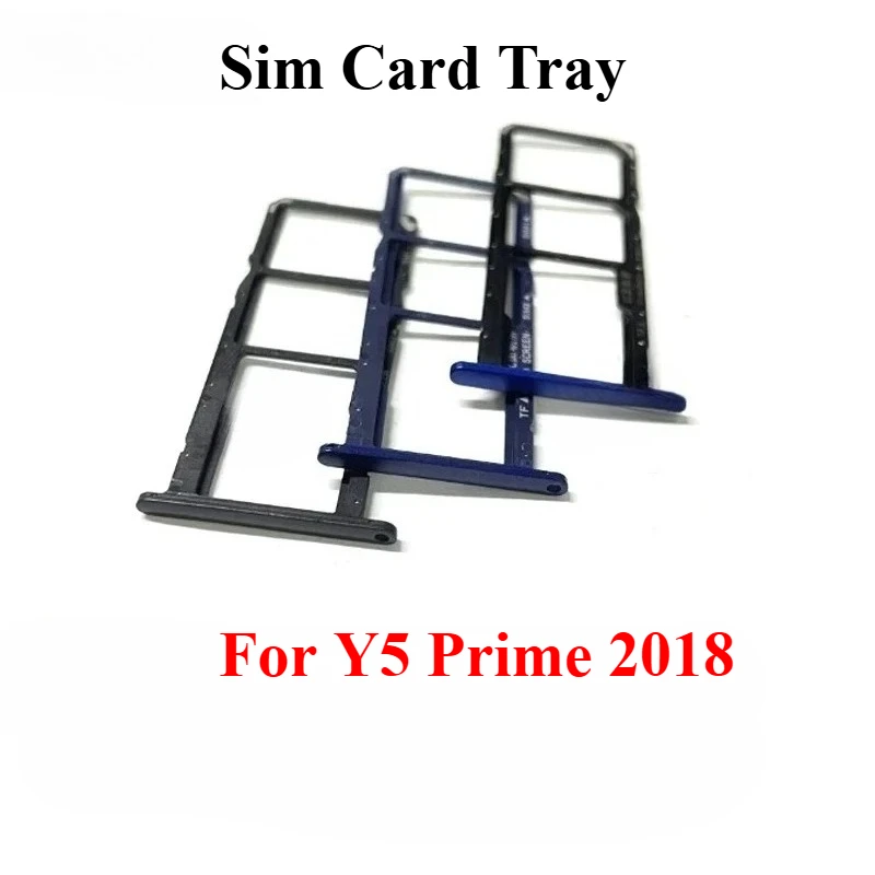 10PCS For Huawei Y5 Y6 Y7 Y9 Prime 2018 2019 SIM Card Tray Slot Holder Adapter Socket Repair Parts