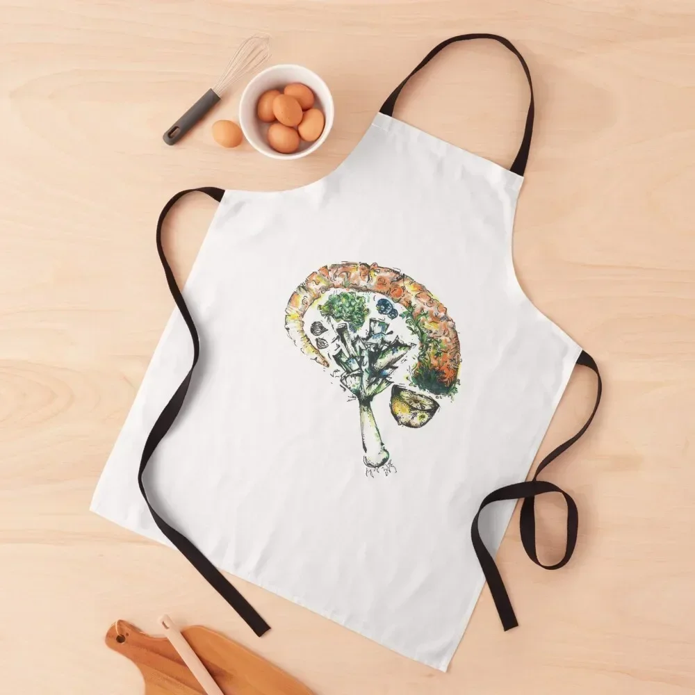 

Feed Your Brain Apron waterproof for women For Man Haircut barber uniform For Women Kitchen Apron