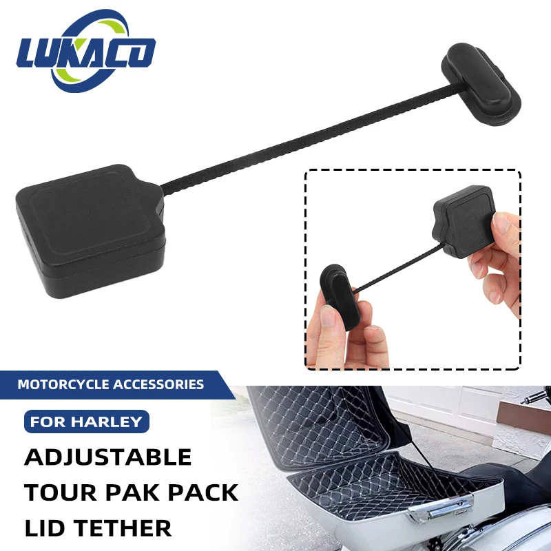 

Motorcycle Tour Pack Lid Tether For Harley Touring Ultra Electra Street Glide Road King FLH/T FLHX FLHR FLHTK 96-21 22 23 24 25