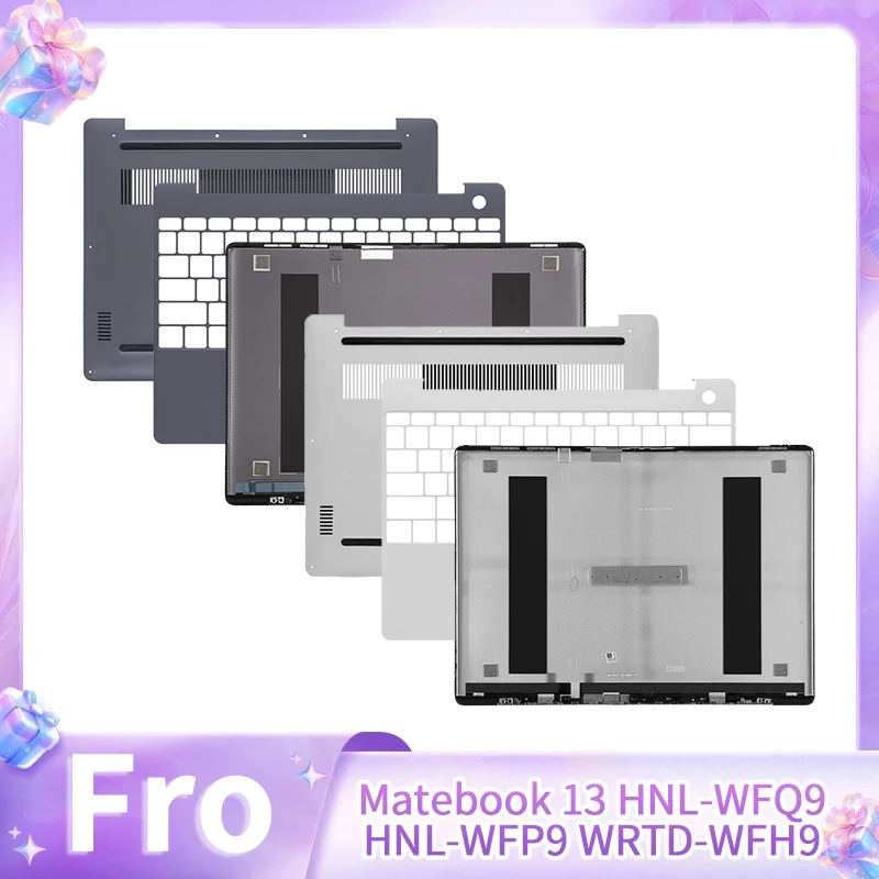 

New Laptop Replace Cover For Matebook 13 HNL-WFQ9 HNL-WFP9 WRTD-WFH9/WDH9 2020 LCD Back Top Cover Palmrest Bottom Case