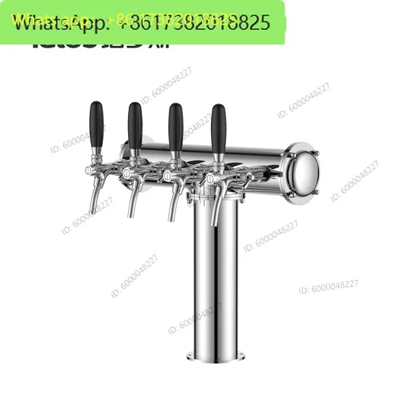 Barrel beer distribution equipment Bar restaurant Bar counter Small T-shaped 3-5 hole wine column Wine tower