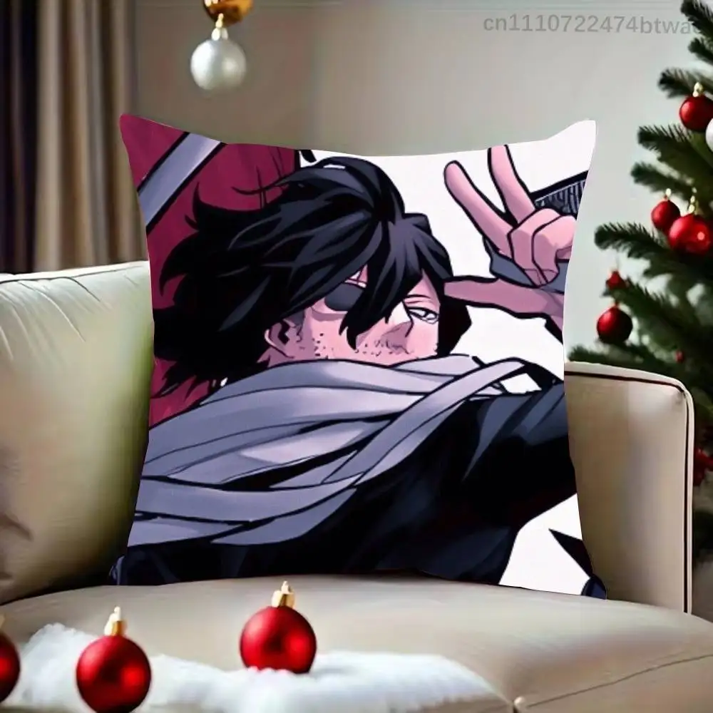 MHA A-Aizawa Shouta Pillow Case For Living Room Bedroom Hotel Pattern Printed Cushion Cover Decorations and Protector