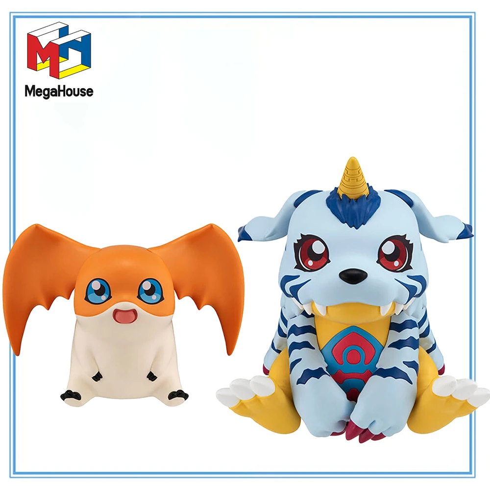 

100% оригинал в наличии MegaHouse Look Up Digimon Adventure Gabumon Patamon Garage Kit Коллекция серии Аниме Фигурка