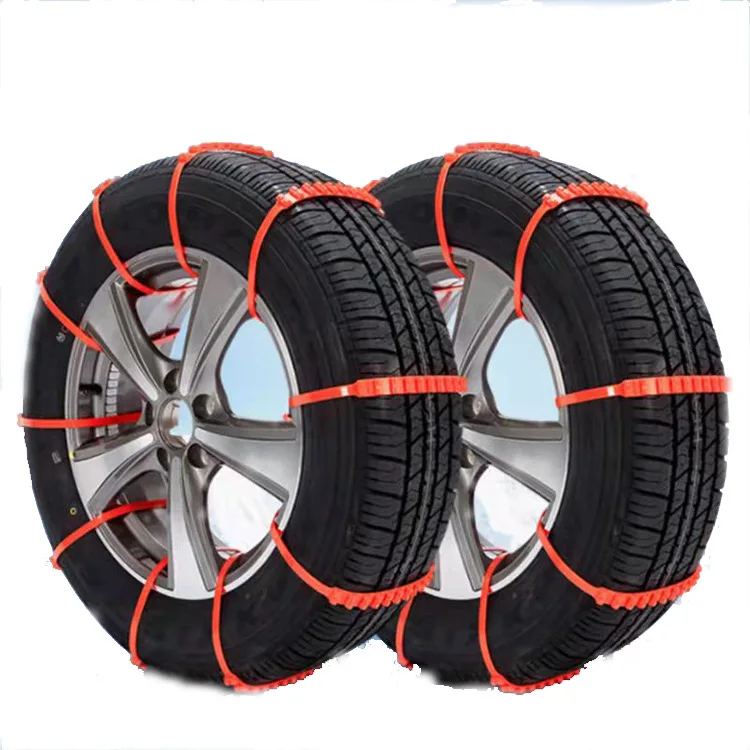 1/10Pcs Anti Slip Sneeuwkettingen Auto Winter Band Wielen Kettingen Winter Outdoor Sneeuw Tire Emergency Anti-skid Kettingen Groothandel