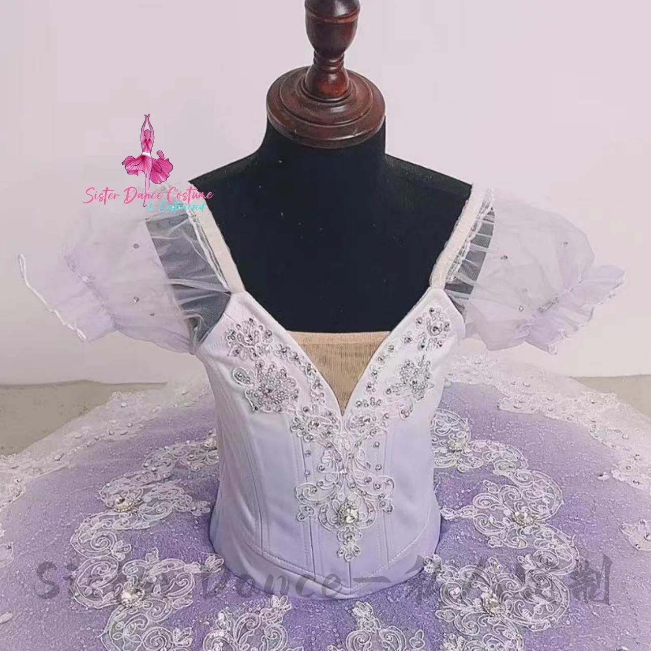 2024 New lilac Variations tutu Professional private custom adult children performance competition dress women's costume