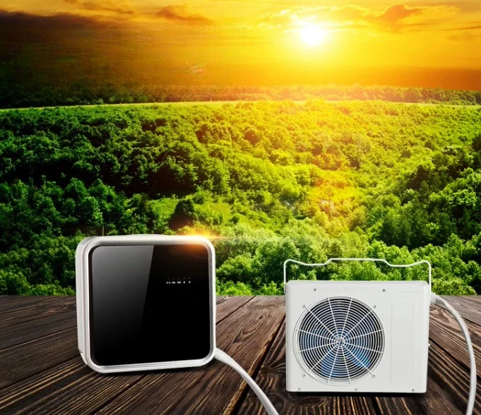 1P 220V Split Parking Air Conditioner Mini AC Unit for Vehicle, Self-Assembly Outdoor Camping Travel and Car Cooling Use