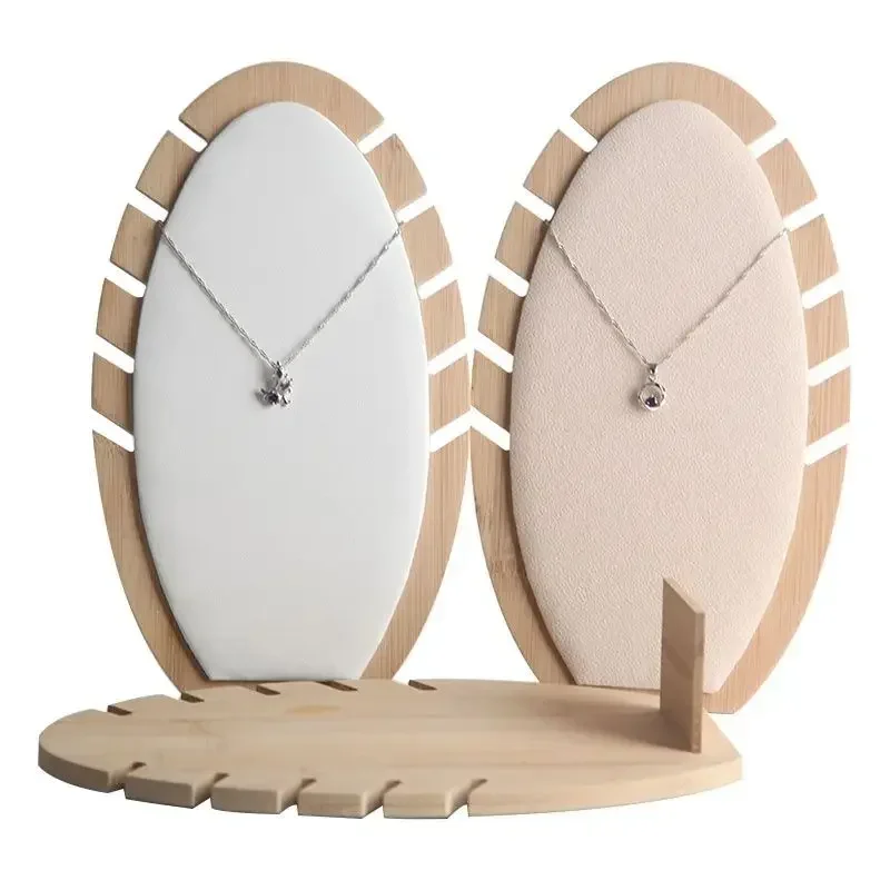 Creative Necklace Display Stand with Banana Leaves Design