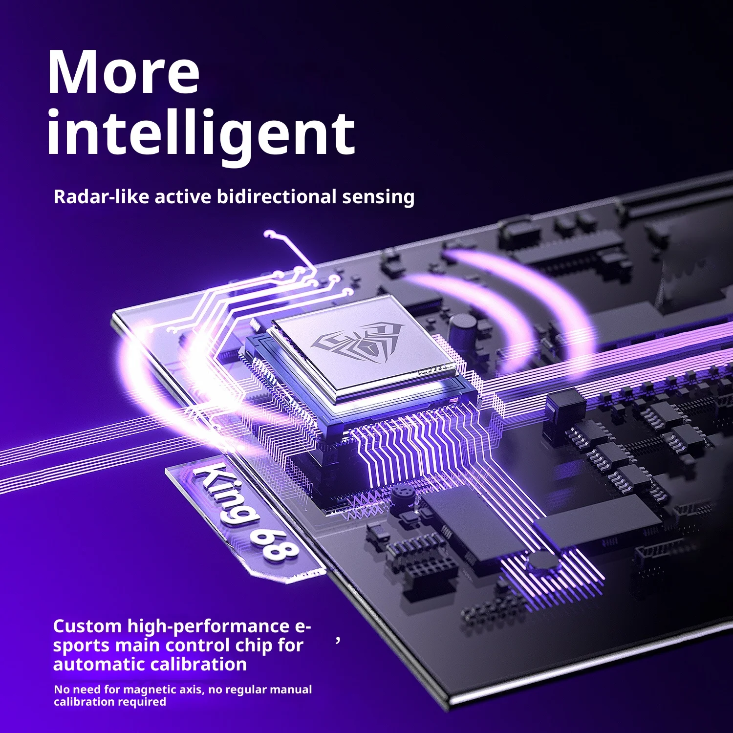 

Aula King68 Inductive Axis Mechanical Keyboard RT0.01 Low Latency 8K Return Rate Wired Esports Game Keyboard for FPS Gamer