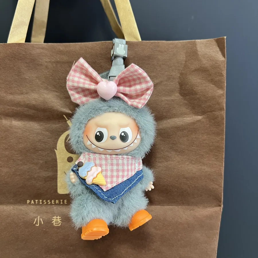 새로운 미니 플러시 인형 의상 액세서리 한국 Kpop Exo 15-17cm 라부부 아이돌 작업복 세트 의류 선물