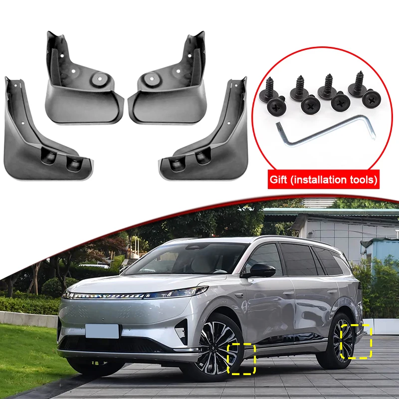 

Car Styling For DONGFENG eπ008 2025 2026 2027 ABS Car Mud Flaps Splash Guard Mudguards MudFlaps Front Rear Fender Accessories