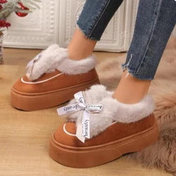 Big Cotton Shoes Lady Lovely Thick Bottom A Pair of Short Boots Plus Velvet Thicken Warm Snowshoes Winter New Style