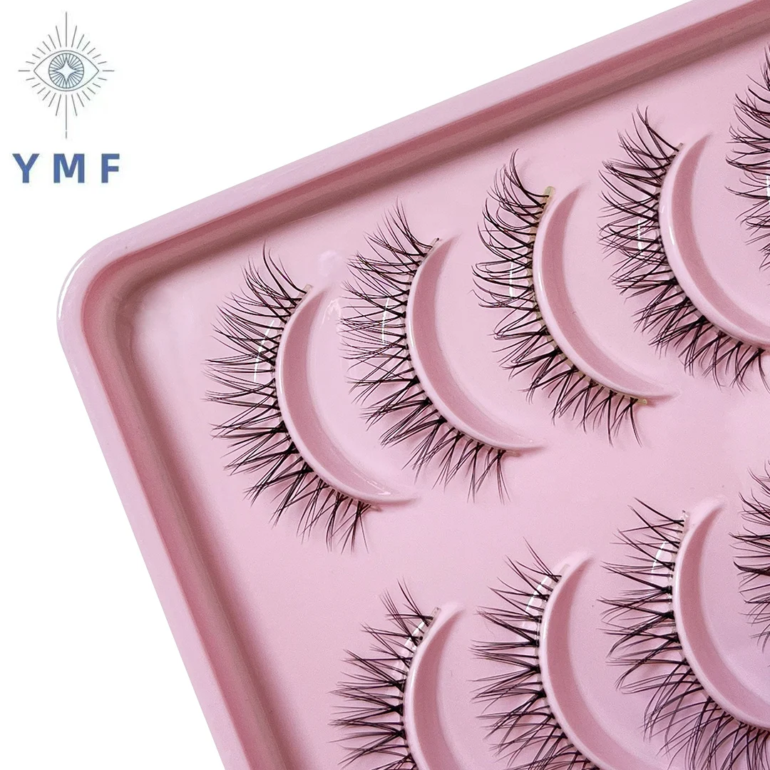 14 pairs Natural  High Quality Handmade Eyelashes Crisscross Fashion Lashes Thick Curvature of European and American eyelashes