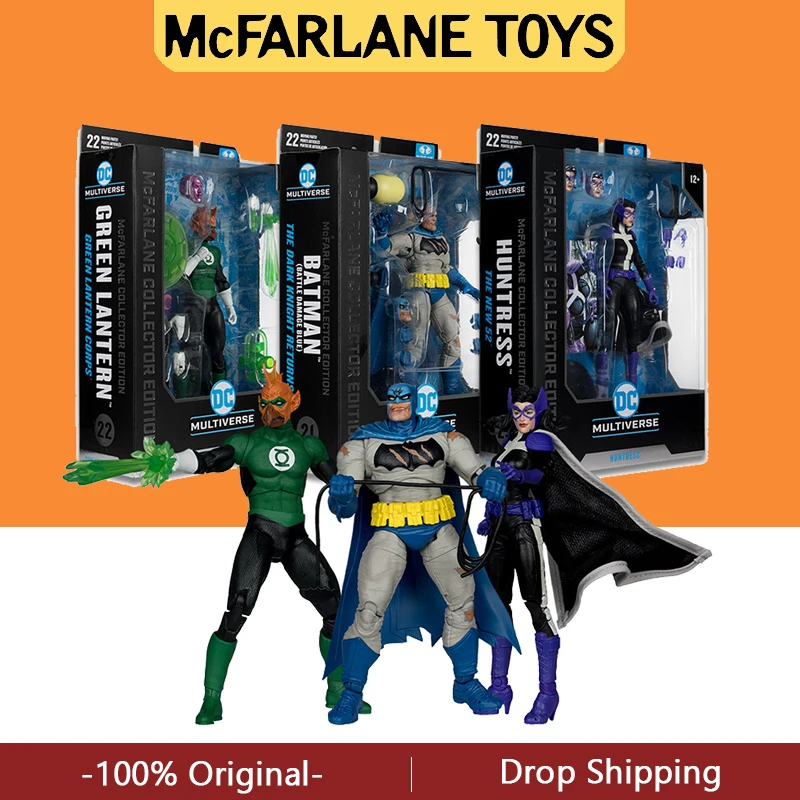 McFarlane Toys Batman Battle Damage Blue (The Dark Knight Returns)Huntress (The New 52) Collector Edition Bundle  7