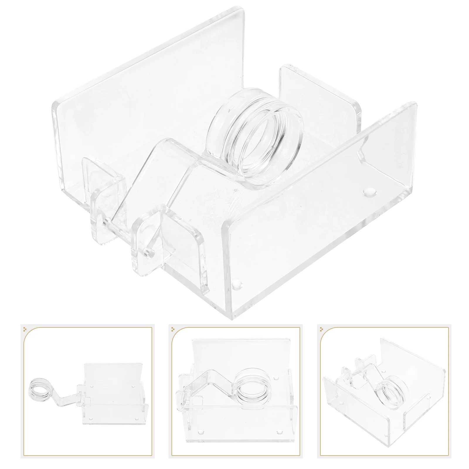 

Transparent Tissue Box Cocktail Napkin Holder Tabletop Holders Acrylic Clear Organizer Home Decor Paper Towel Dispenser