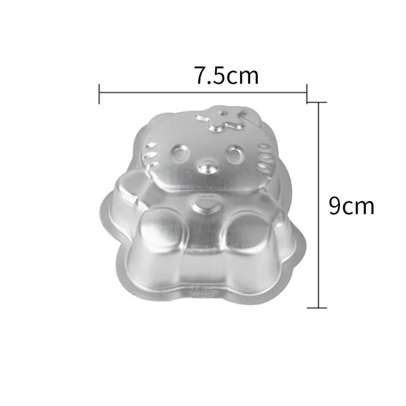 Sanrio Hello Kitty Kitchen Baking Mold Aluminum Alloy Cupcake Cakes Mould for Pastry Cakes Dessert Cute Mini Cupcake Baking Pan