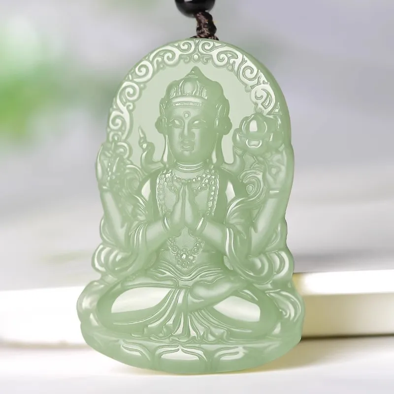 Hetian Jade Guanyin Pendant Men and Women Pendant Jewelry PH0013