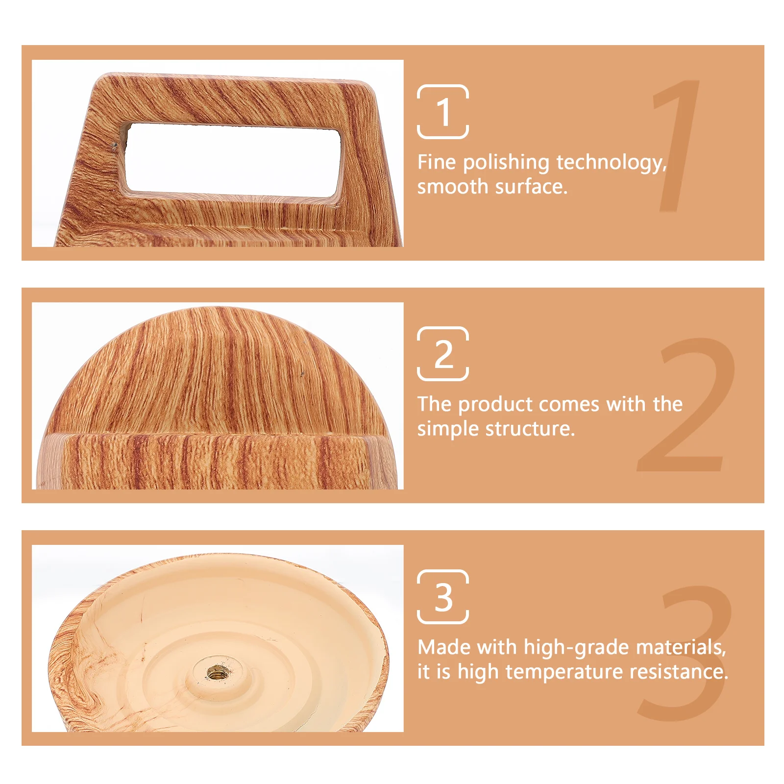 

4pcs Pot Cover Knobs Heat Resistant Replacement Handles For Universal Pots Smooth Edge Kitchen Lid Grip Cookware Handle