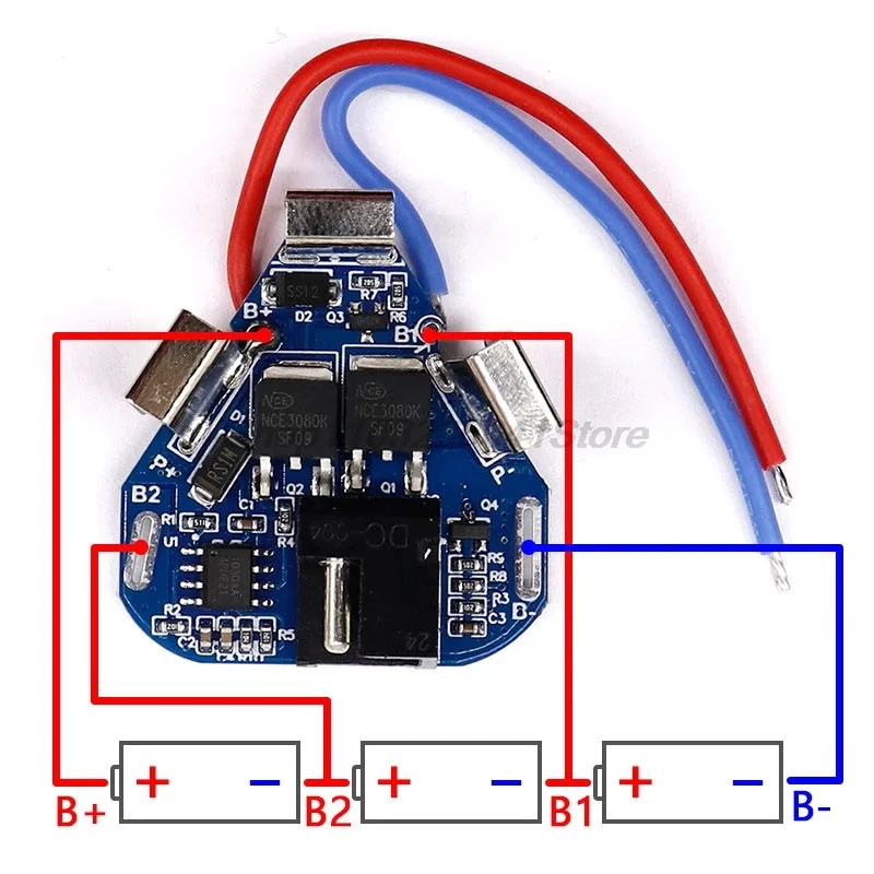 3S 12.6V 6A BMS Li-ion Lithium Battery Protection Board 18650 Power Bank Balancer Battery Equalizer Board for Electric Drill