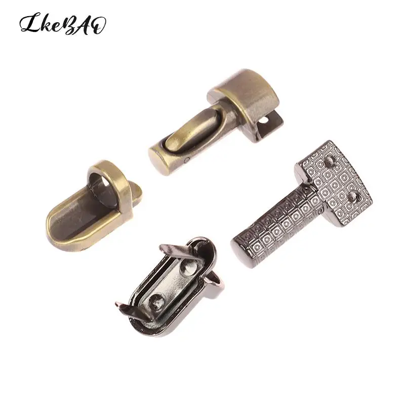 1Pcs Durable Metal Column Tuck Lock High Quality Closure Catch Clasp Buckle Fasteners For Leather Bag Case Handbag Purse