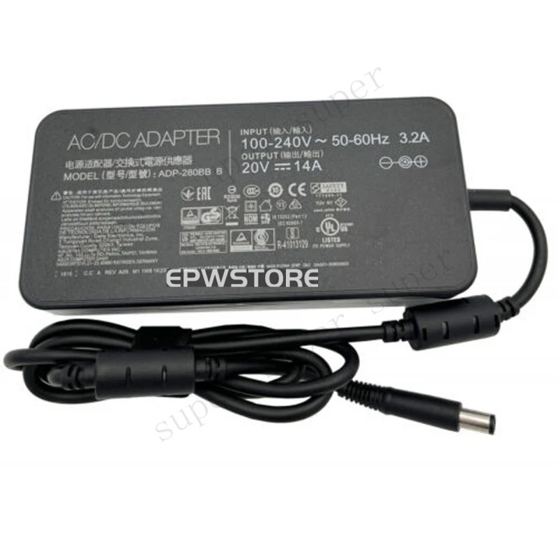 

Зарядное устройство S+ 20V 14A 280W AC для ASUS ROG Strix G713QM G713QY G713PV G713PU