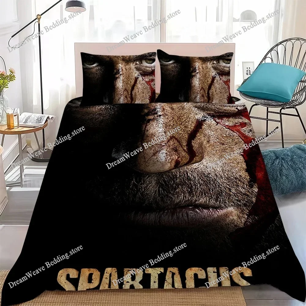 TV Spartacus Duvet Cover Set Home Style Bedding Soft Laundry Cotton Bed Student Dormitory GiftFQH