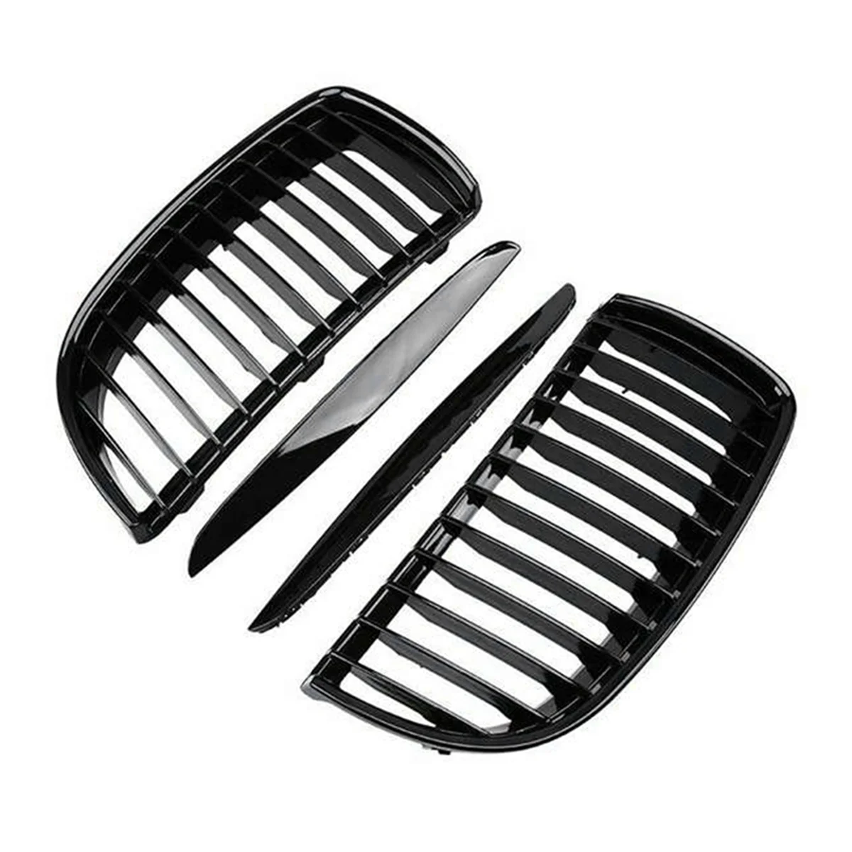 Car Front Bumper Grille Single Line Grille Grille Modified Grille for 3 Series E90 E91 2005-2009