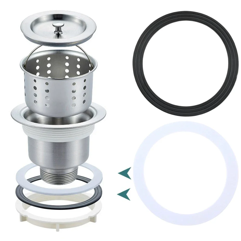 5Pair 110mm Sink Waste Strainer Seal Washer Leak Prevention O Ring Replacement Gasket For Bathrooms Drains Laundry Sinks